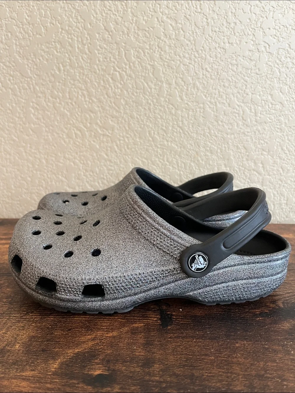 CROCS rainbow glitter